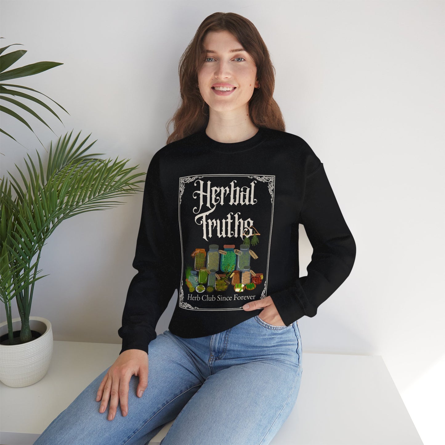 Herbal Truths Crewneck Sweatshirt | MRMRSJAMESON | Herbalist, Botanical, Holistic, Nature