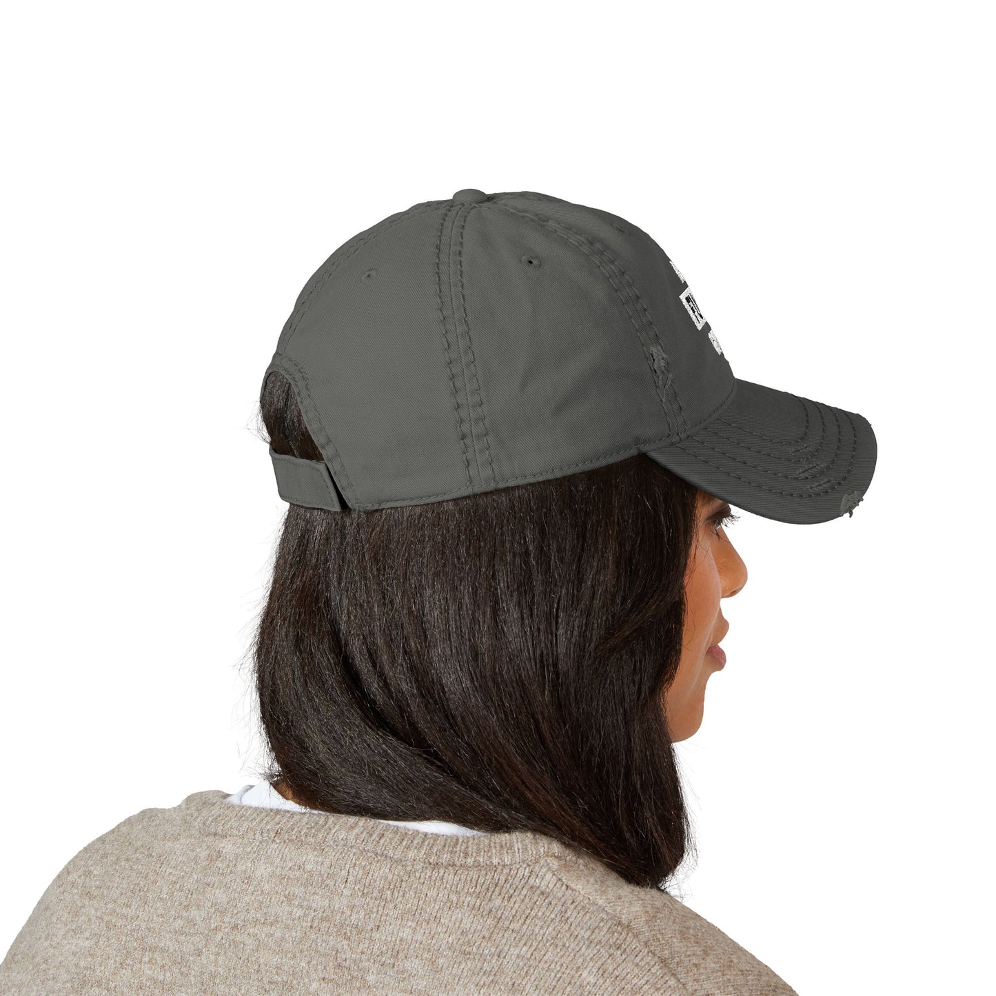 Distressed 'No Fucks Given' Embroidery Dad Hat