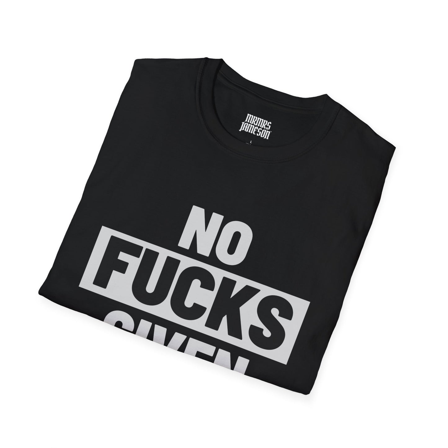 No Fucks Given Block T-Shirts, Dark Humor Shirts, MRMRSJAMESON Shirts