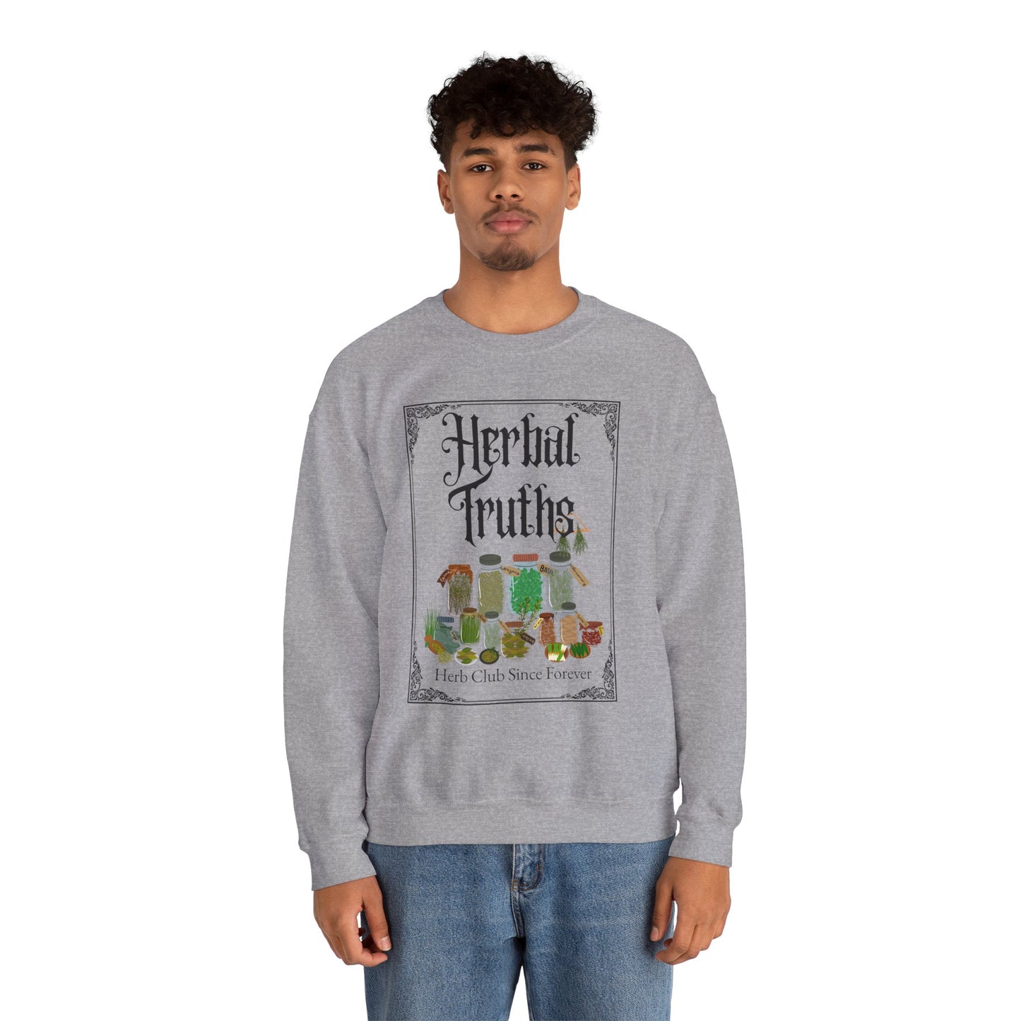 Herbal Truths Crewneck Sweatshirt | MRMRSJAMESON | Herbalist, Botanical, Holistic, Nature