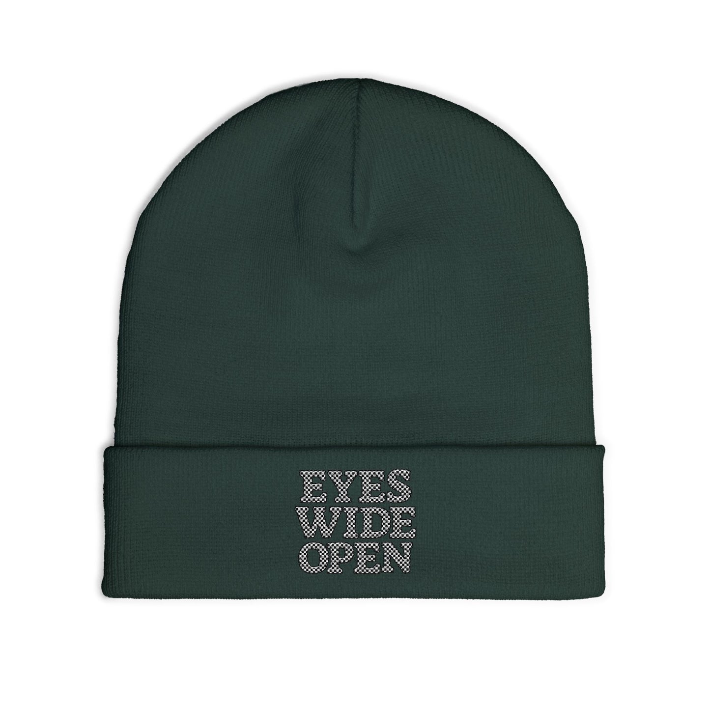 Eyes Wide Open Embroidered Beanie, Winter Hats, MRMRSJAMESON Hats