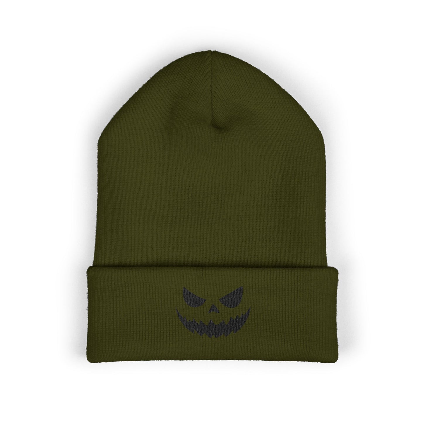 Spooky Pumpkin Embroidered Beanie, Halloween Hat, MRMRSJAMESON