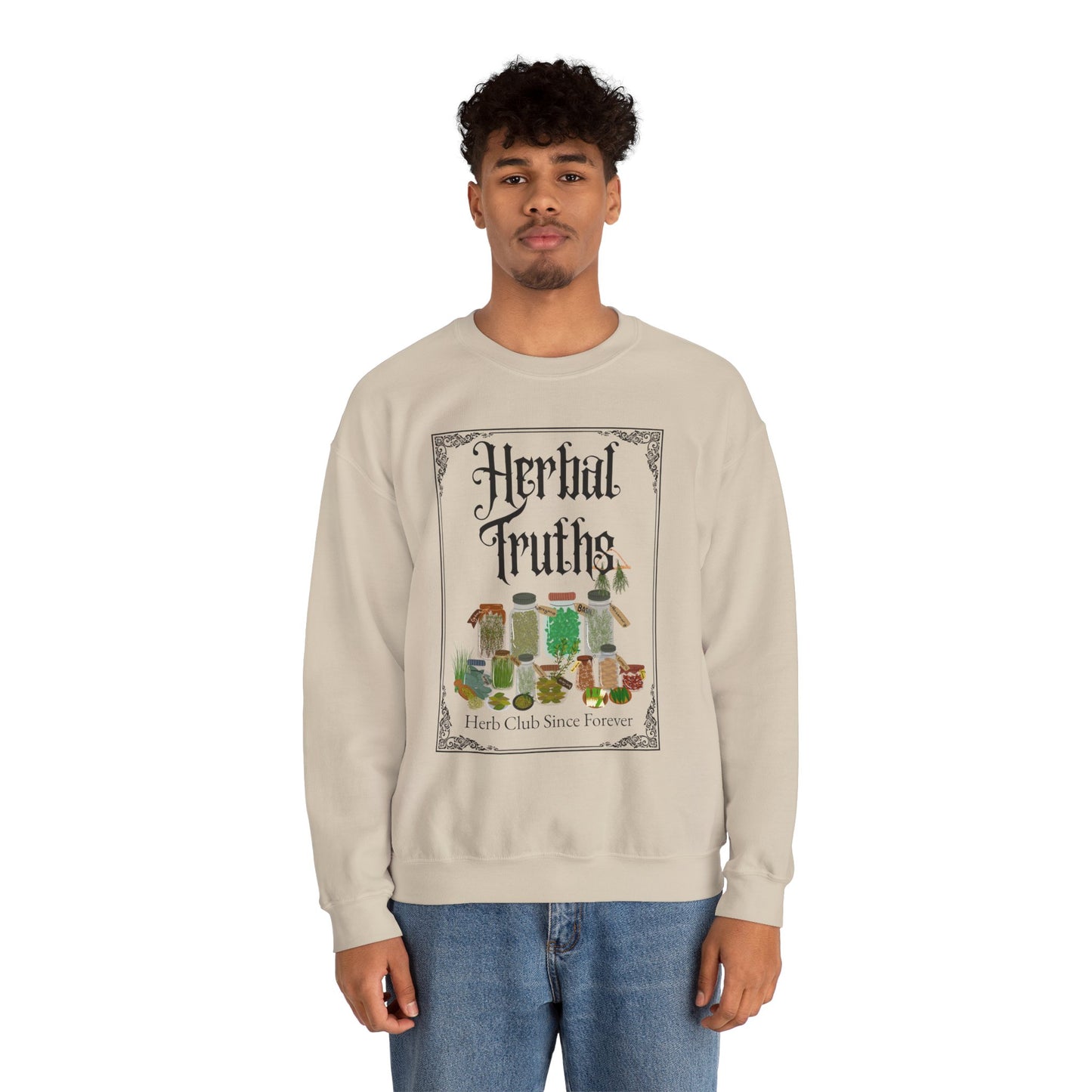 Herbal Truths Crewneck Sweatshirt | MRMRSJAMESON | Herbalist, Botanical, Holistic, Nature