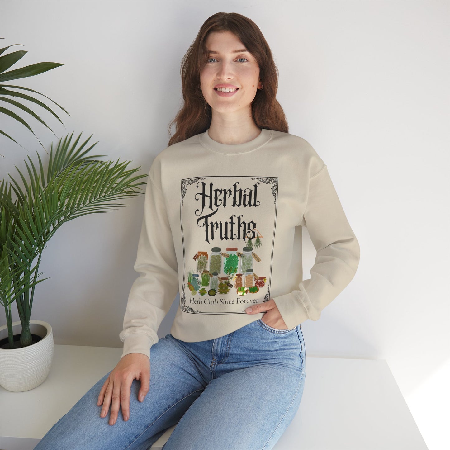 Herbal Truths Crewneck Sweatshirt | MRMRSJAMESON | Herbalist, Botanical, Holistic, Nature