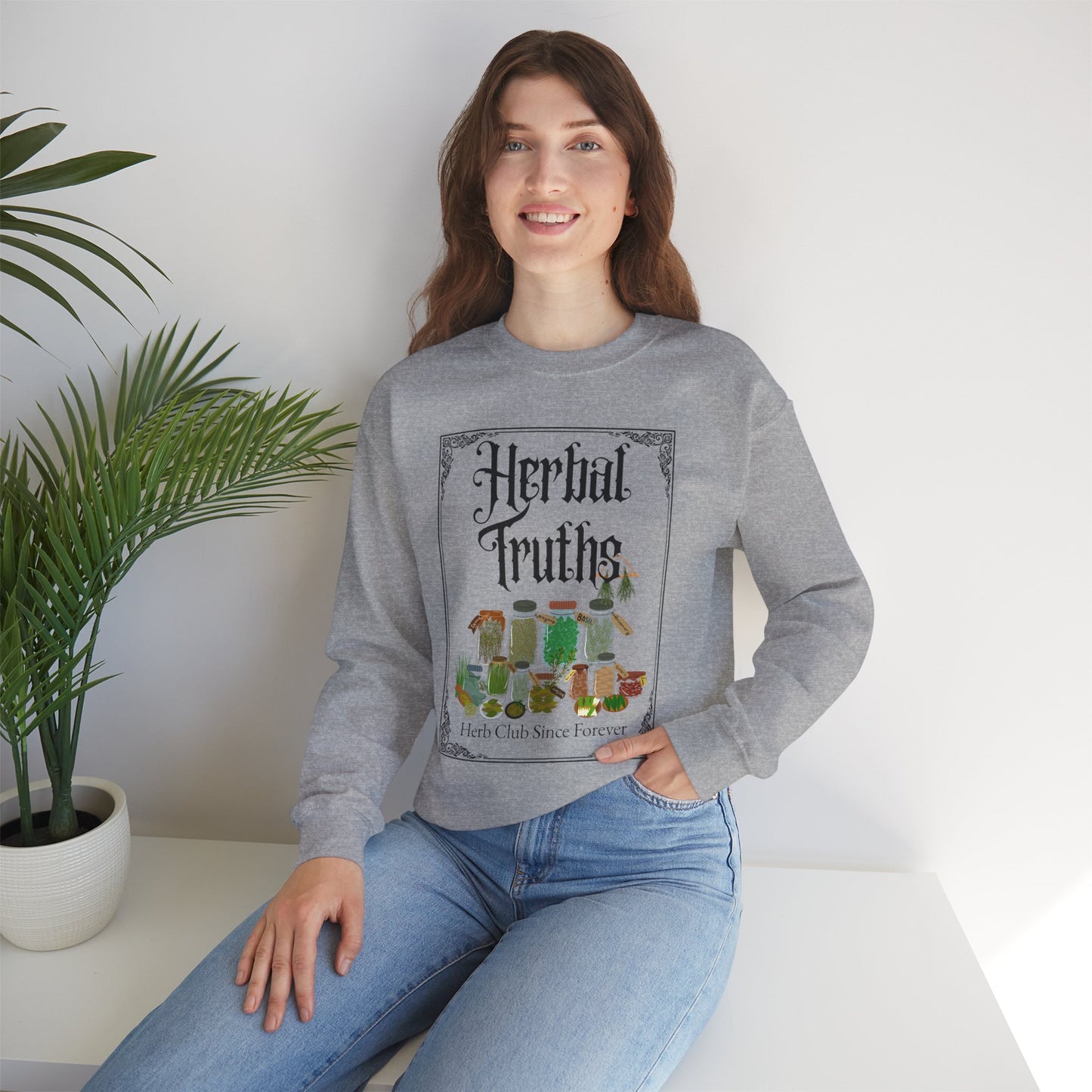 Herbal Truths Crewneck Sweatshirt | MRMRSJAMESON | Herbalist, Botanical, Holistic, Nature
