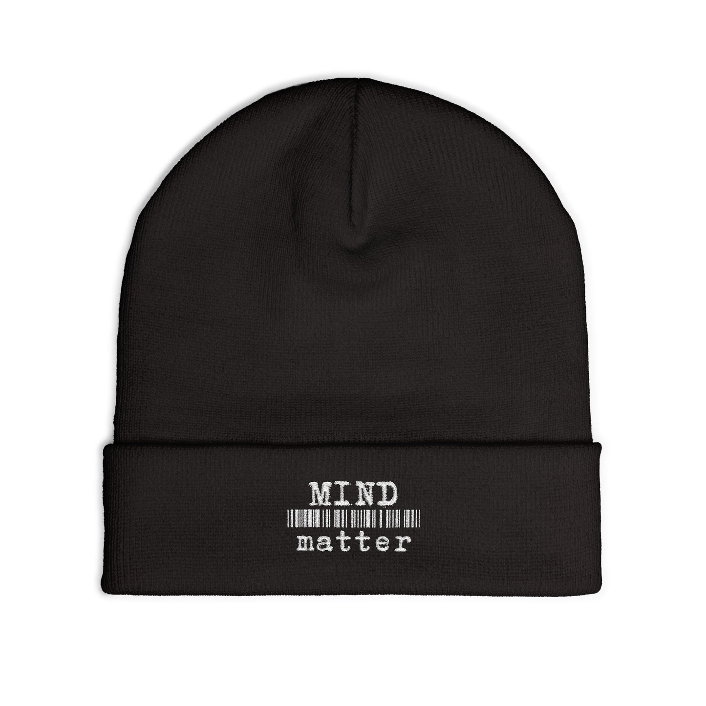 ‘Mind Over Matter’ Embroidered Beanie, Winter Hats, MRMRSJAMESON Hats