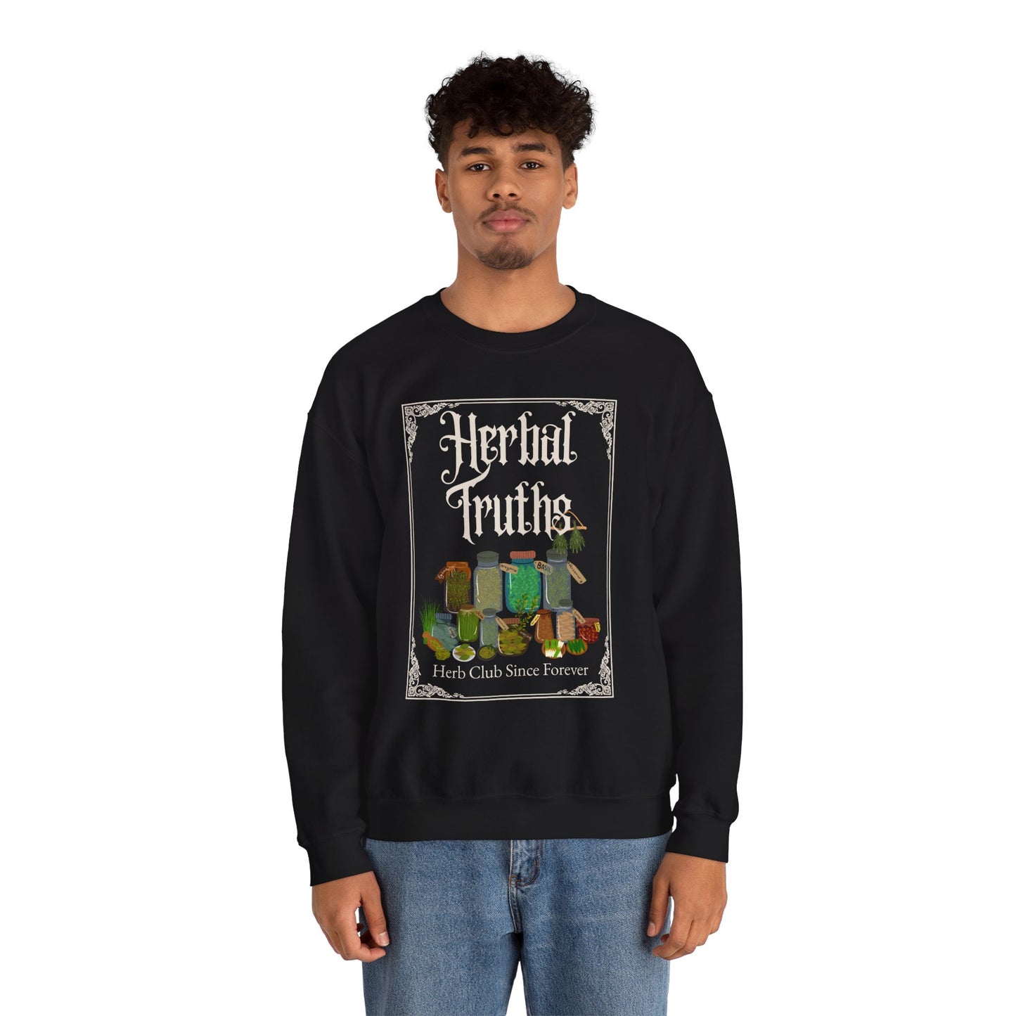 Herbal Truths Crewneck Sweatshirt | MRMRSJAMESON | Herbalist, Botanical, Holistic, Nature
