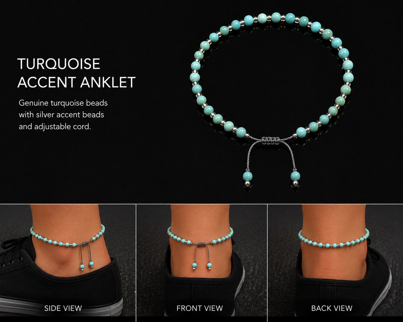 Healing Turquoise Anklet