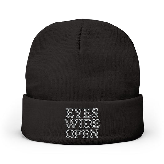 Eyes Wide Open Embroidered Beanie, Winter Hats, MRMRSJAMESON Hats