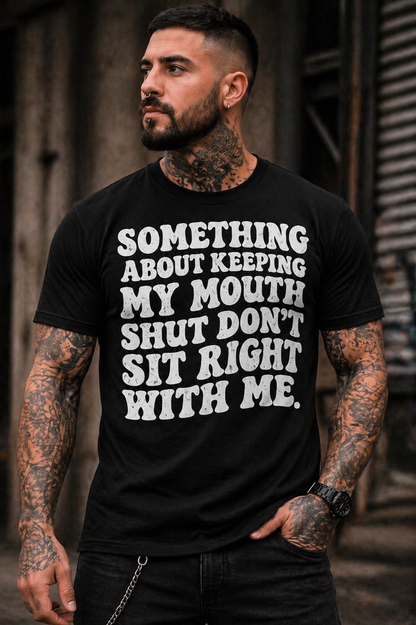 Say It Out Loud Tee – Bold Statement Graphic Shirt, Edgy Streetwear T-Shirt