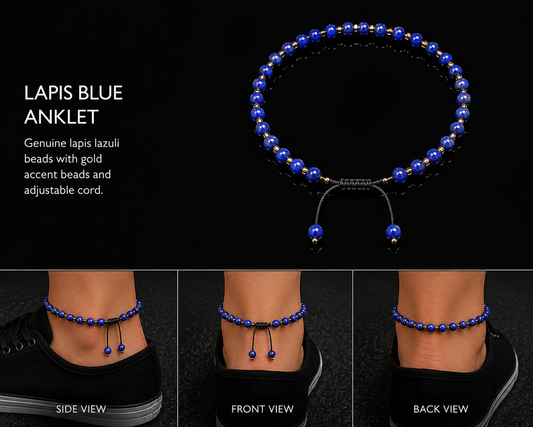 Healing Lapis Lazuli Anklet