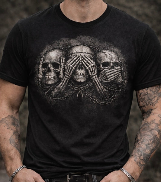 Hear No Evil, See No Evil, Speak No Evil Graphic T-Shirt