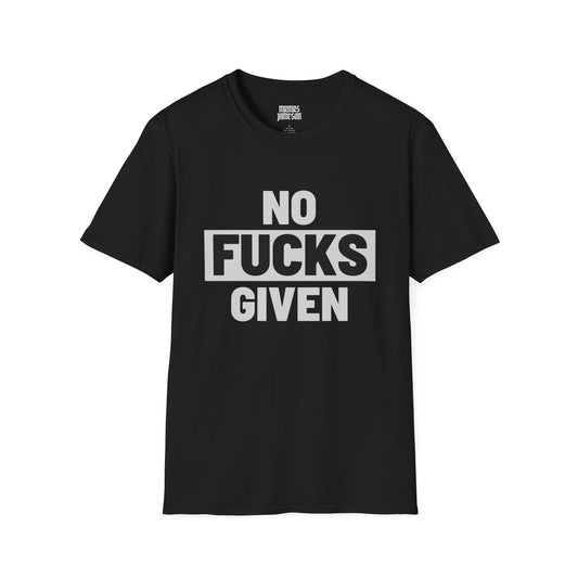 No Fucks Given Block T-Shirts, Dark Humor Shirts, MRMRSJAMESON Shirts
