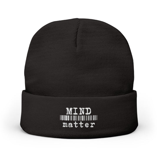 ‘Mind Over Matter’ Embroidered Beanie, Winter Hats, MRMRSJAMESON Hats