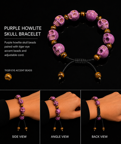 Howlite Skull Bracelet Collection (one of one’s)