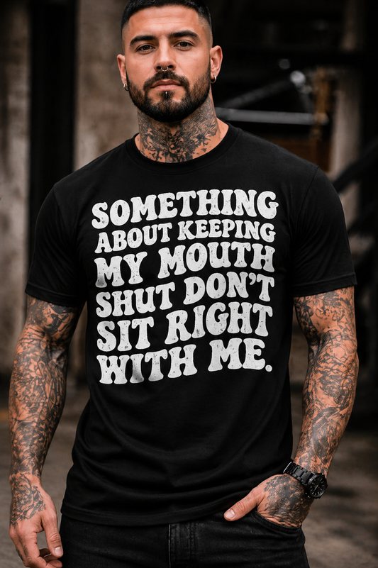 Say It Out Loud Tee – Bold Statement Graphic Shirt, Edgy Streetwear T-Shirt
