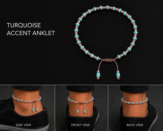 Dust & Turquoise Anklet