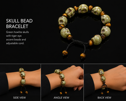 Howlite Skull Bracelet Collection (one of one’s)