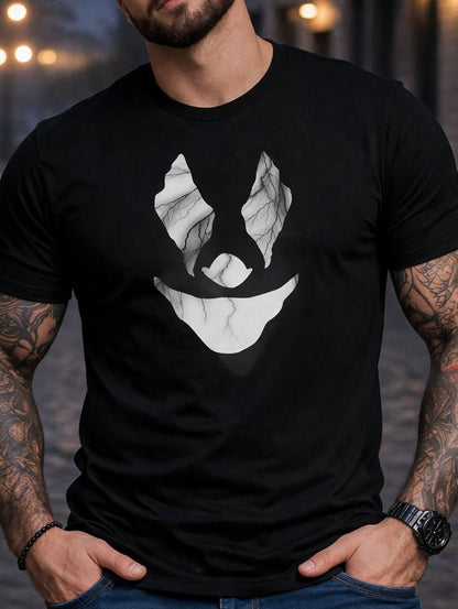 Lightning Joker Tee, Edgy Graphic T-Shirt, Dark Streetwear Shirt, Unisex Statement Tee, Alternative Fashion, Bold Graphic Tee